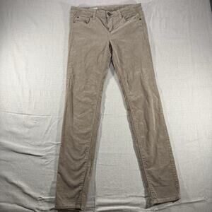 KUT from the Kloth Pants Women 6 Tan Corduroy Skinny Stretch Casual Solid